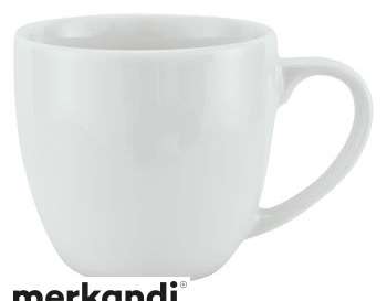 Tasse en porcelaine Denver M 300 ml Blanc Tasse de haute qualité Lavable au lave-vaisselle Design élégant