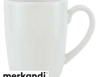 Tasse en porcelaine Westminster 230 ml Blanc Tasse de haute qualité Lavable au lave-vaisselle Design élégant