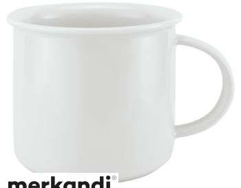 Tasse en porcelaine Wyk L 390 ml Blanc Tasse de haute qualité Lavable au lave-vaisselle Design élégant