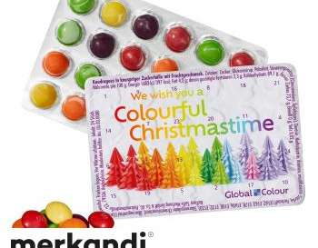 Weltkleinster Adventskalender mit SKITTLES  personalisierbar