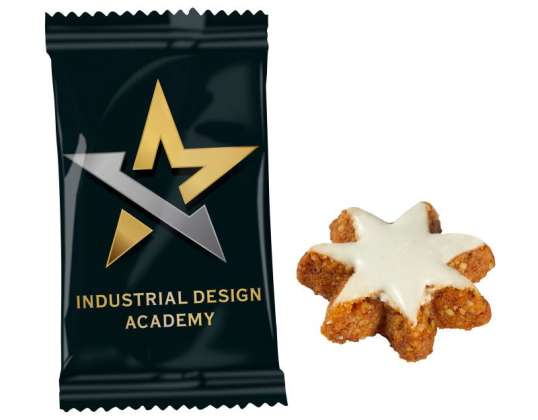 Individually printed cinnamon stars Personal Christmas biscuits