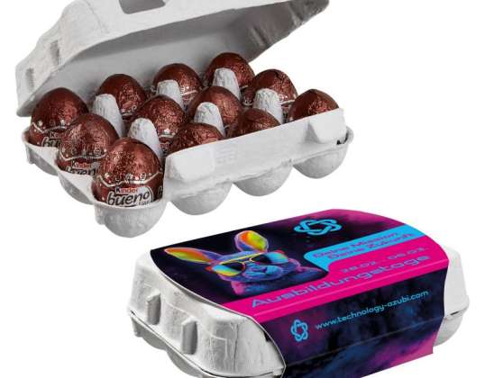 Set of 12 Easter Eggs Box with Children's Bueno Eggs Personalizable