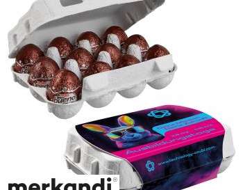 Box of 12 Easter Eggs with Kinder Bueno Eggs &amp; Personalized Print – Playful &amp; Delicious