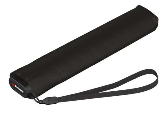 Ultralight pocket umbrella US.050 slim manual black: Compact, lightweight, manual, robust