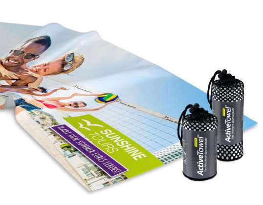 ActiveTowel Sports 80x40 cm inkl. digitaltrykk - absorberende og personliggjørbart sportshåndkle av høy kvalitet