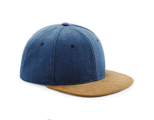 Stylish Suede Peak Snapback Elegant and Fashionable