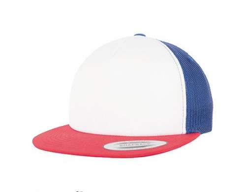 Foam Trucker Cap with White Front – Trendy Foam Trucker Cap with White Front