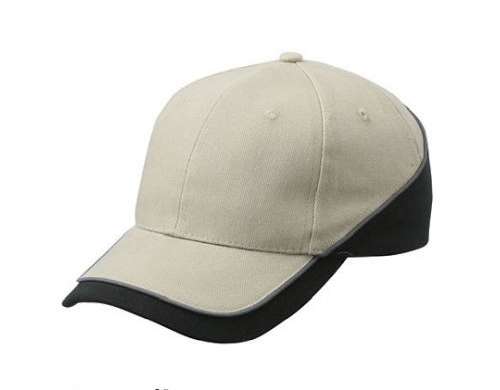 Dynamic 6 panel cap with turbo piping, sporty and modern