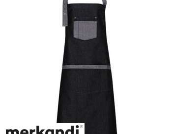 Domain Contrast Denim Bib Apron – Modern Aesthetic with Functional Design