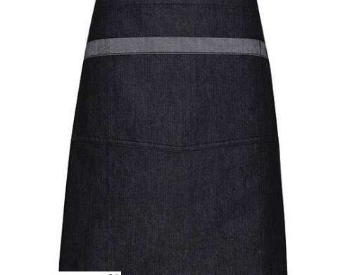 Domain Style Two-tone denim apron with contrast waistband robust and stylish