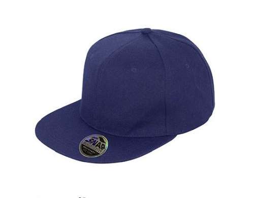 Bronx Original Flat Peak Snapback Cap - Trendy cap with flat visor