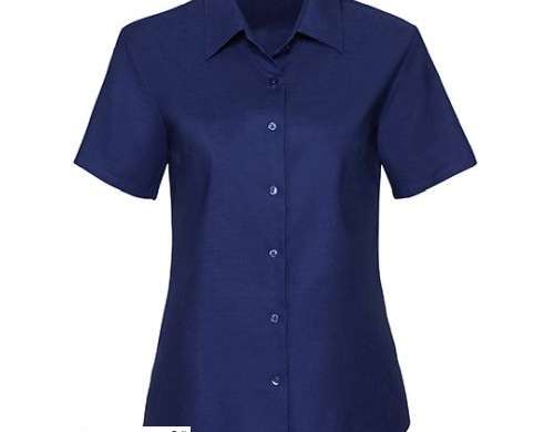 Women's Oxford Short Sleeve Shirt Classic Design Versatile