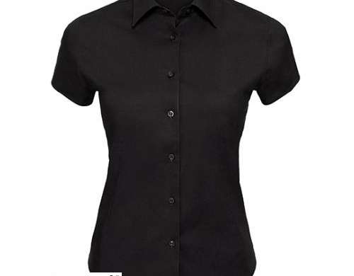 Women's Short Sleeve Stretch Shirt Fitted &amp; Flexible