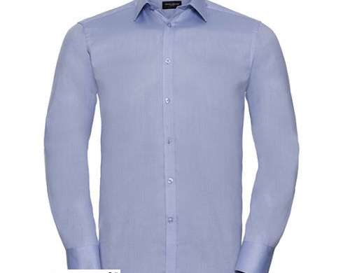 Men's Long Sleeve Shirt Customized Herringbone Style