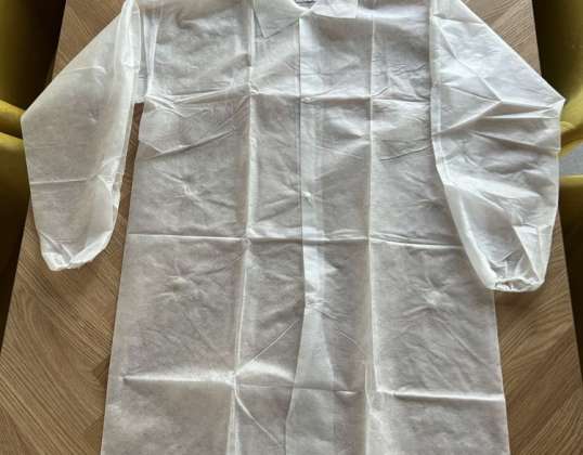 ALDENA Lab coat white with buttons