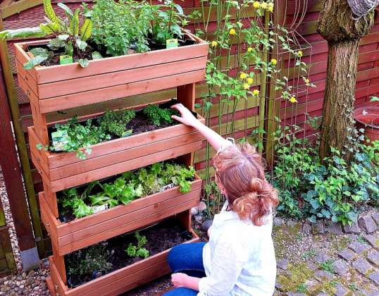 Raised bed -4-tiered, 317pcs., A-stock, 1pal.-24pcs.