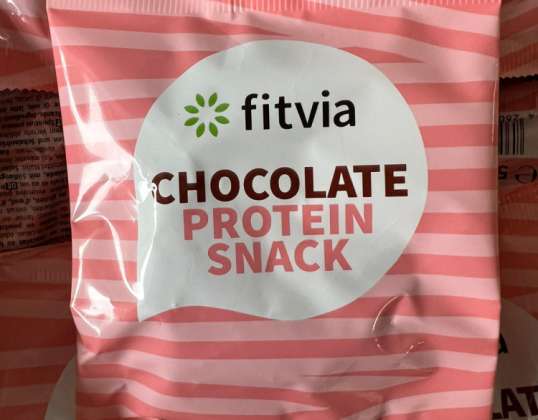 Fitvia Chocolate Protein Snacks, Expired