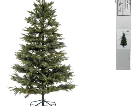 Artificial Christmas tree with a height of approx. 150 cm and a diameter of approx. 85 cm.