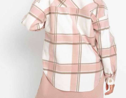 Women's warm shirt, spring-autumn season, REMAINING STOCK, MIX with warm women's shirt, wholesale, textiles remaining stock