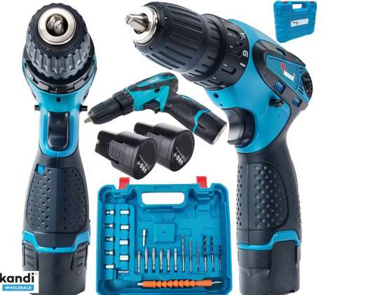 ZN-7001 Drill Set - 2x 21 Volt Battery - 1350 RPM - 28 Pieces