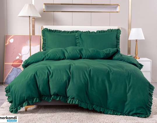 BEDDING 160x200 MICROFIBER WITH FRILL FFB163BZIEL