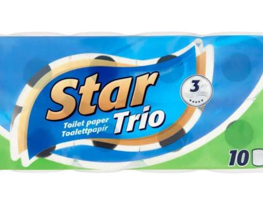 Star Trio 3-lagiges Toilettenpapier Großhandel