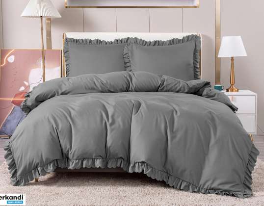 BEDDING 160x200 MICROFIBER WITH FRILL FFB163SZAR