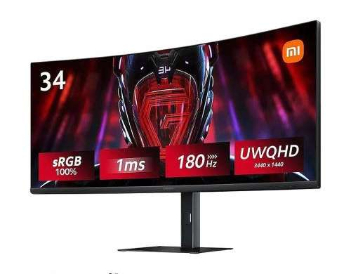 Xiaomi Mi Monitor G34WQI 34 inch Curved Gaming Zwart EU ELA5454EU