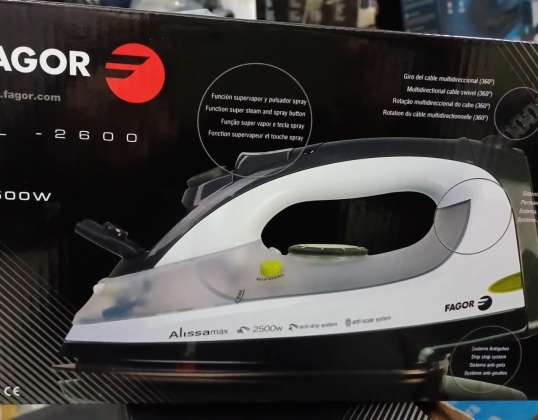 LOTTO DI FERRI DA STIRO FAGOR 2500W - LIQUIDAZIONE