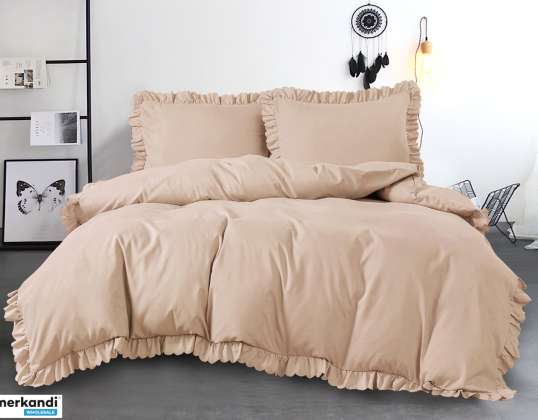 BEDDING 160x200 MICROFIBER WITH FRILL FFB163BEZ