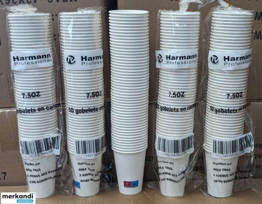 GOBELETS EN CARTON - PAPER CUPS FOR COFFEE - 7.5 0Z