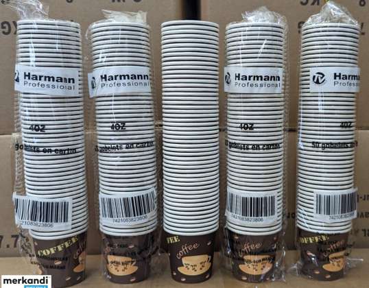 GOBELETS EN CARTON POUR CAFÉ - PAPPBECHER FÜR KAFFEE