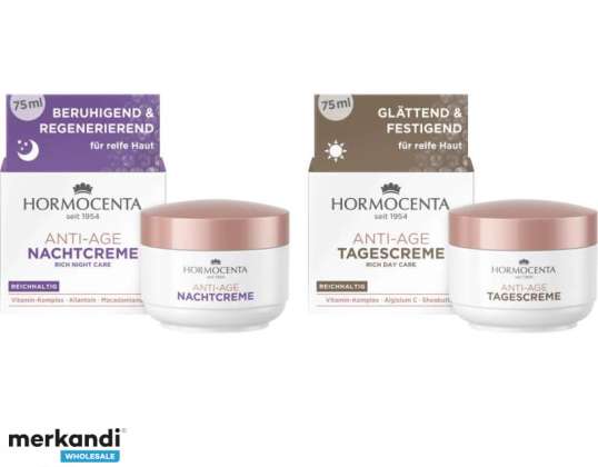 HORMOCENTA Anti Age Face Cream 75 ml Κρέμα Νύχτας Κρέμα Ημέρας ΝΕΟ ds