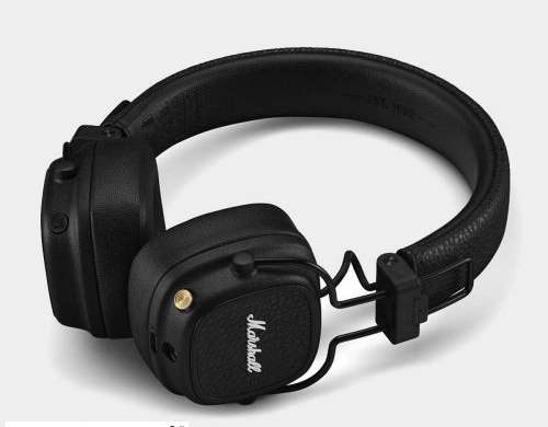 Marshall Major V Bluetooth brezžične slušalke na ušesu črne