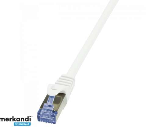 LogiLink Patch Cable PrimeLine Cat.6A S/FTP white 0 25m CQ3011S