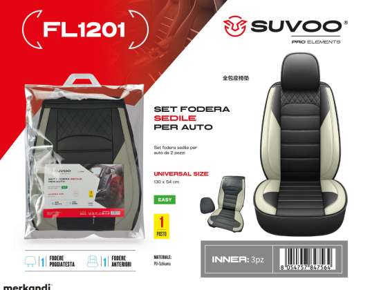 Set huse scaun auto Suvoo FL1201 - Confort si stil (disponibil in bej, negru si rosu)