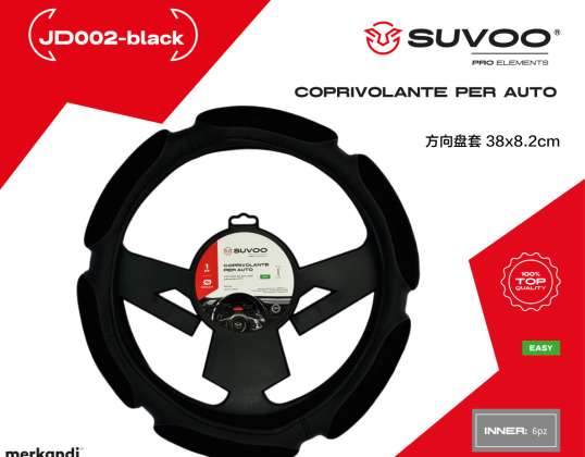 Suvoo JD002 Car Steering Wheel Cover - Comfort and Style (Available in Black and Red)