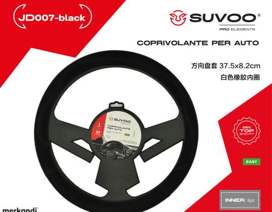 Housse de volant de voiture Suvoo JD007 - confort et style (disponible en noir, rouge et rose)