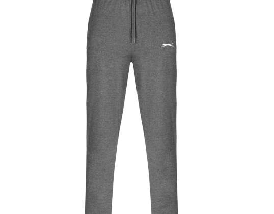 Joggery Slazenger XS až 4XL - Ľahké polyesterové a bavlnené nohavice s vyšívaným logom