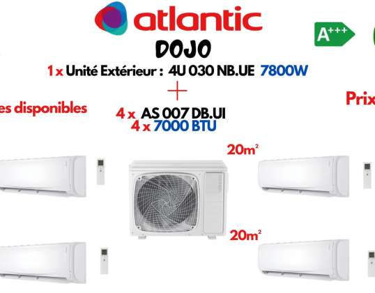 Klimaanlage ATLANTIC DOJO x4 Komplettpack R32