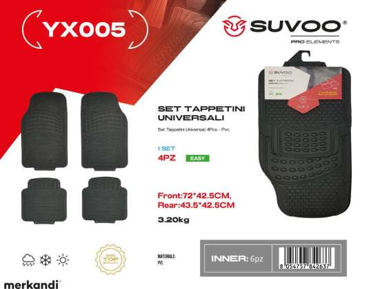 Set de tapis de sol universel Suvoo YX005 - Une protection complète pour votre véhicule