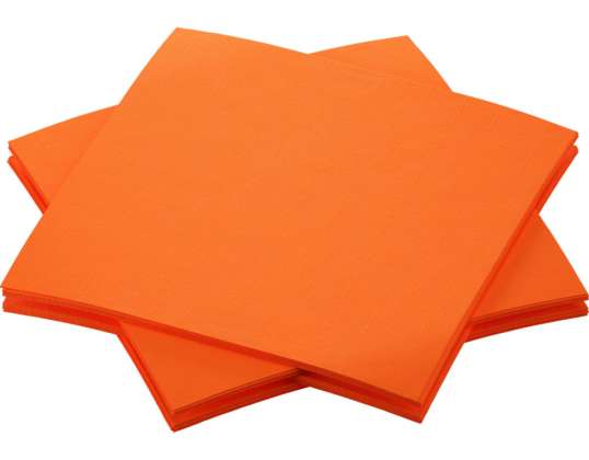 Paper napkins 20 x 20cm Sun Orange 180 pcs.