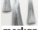 Silver tassels 12 cm 4 pcs.  Silver