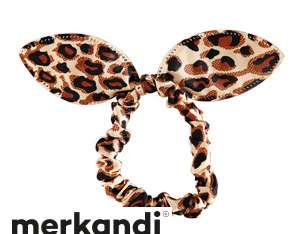 Hair elastic made of LEOPARD fabric