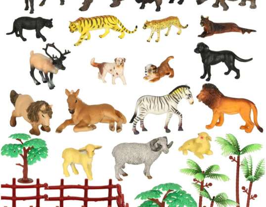 Figuritas animales zoológico juego 31 uds.