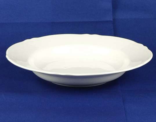 Porcelain Plate 23 cm White &quot;Porcelain Karolina&quot; TP T049 T55 01