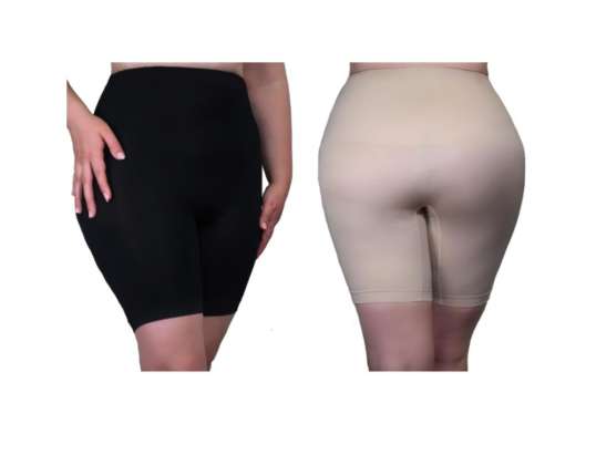 Formningsshorts med hög midja och hög midja av högsta kvalitet, 2-pack