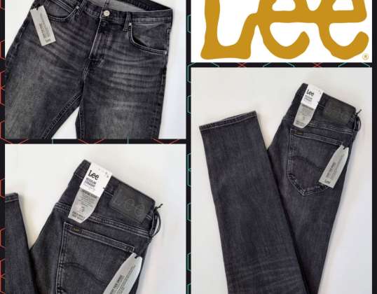 010021 men's jeans from Lee. The classic dark grey model suits men of all ages