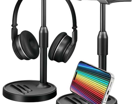 Desk Stand Holder Headphone Hook Adjustable for Desk with Pods