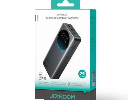 Joyroom Power Bank with Digital Display  C C U  PD 65W  20000 mAh with